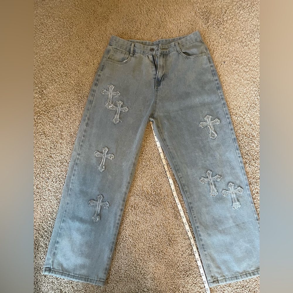 Jeans Woman’s Wide Legged Hi-Rise in SZ L in like new condition